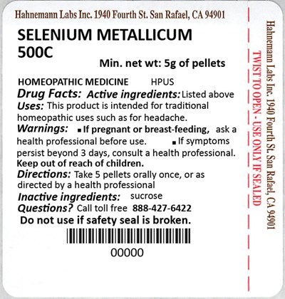 Selenium Metallicum 500C 5g - Selenium Metallicum 500C 5g
